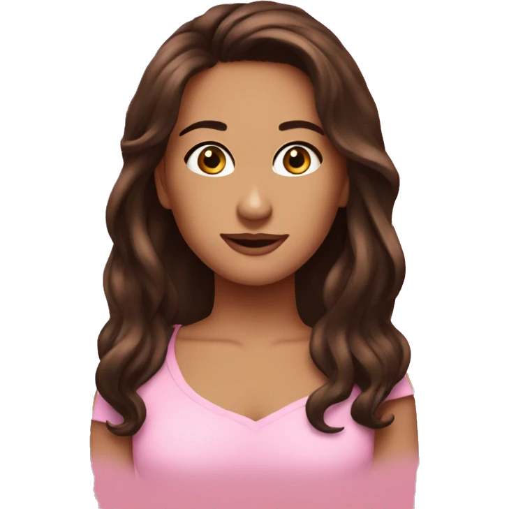 brunette besftfriends pink huddies emoji