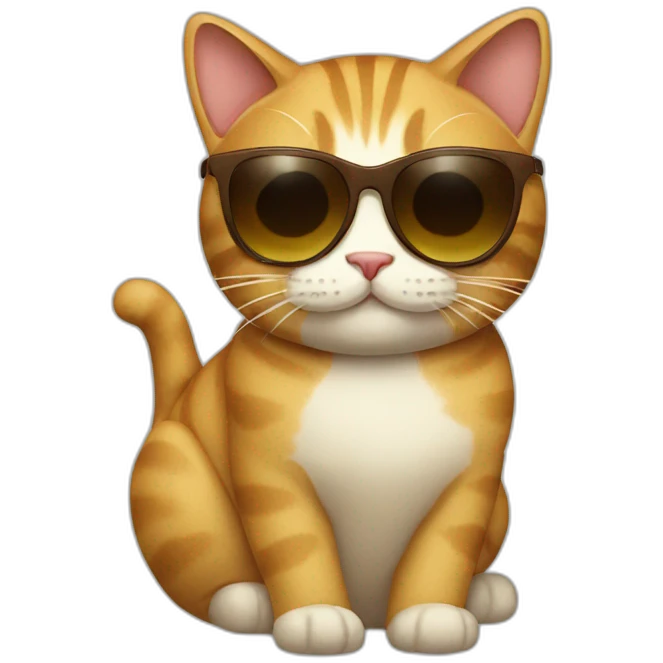 Cat with sunglasses emoji