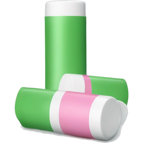 lip balm with label emoji