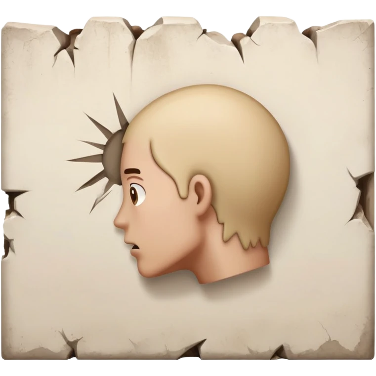 Бьется об стенку головой emoji