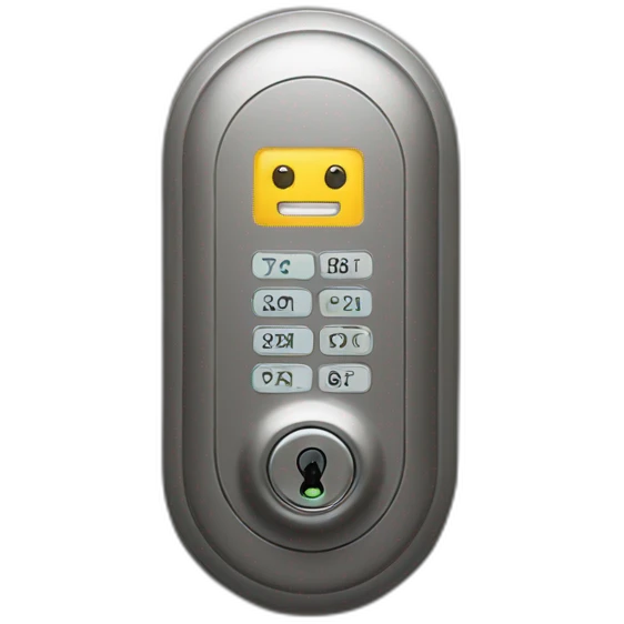 smart lock door code panel emoji