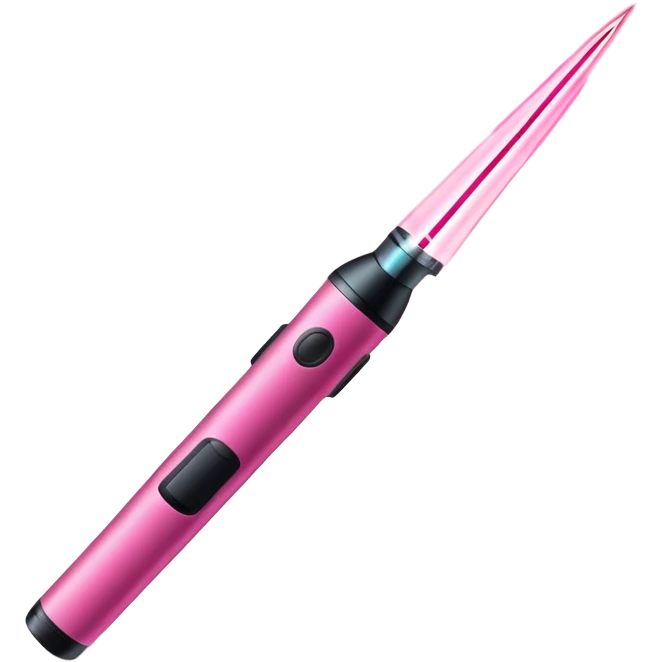 Laser beam pointer in pink  emoji