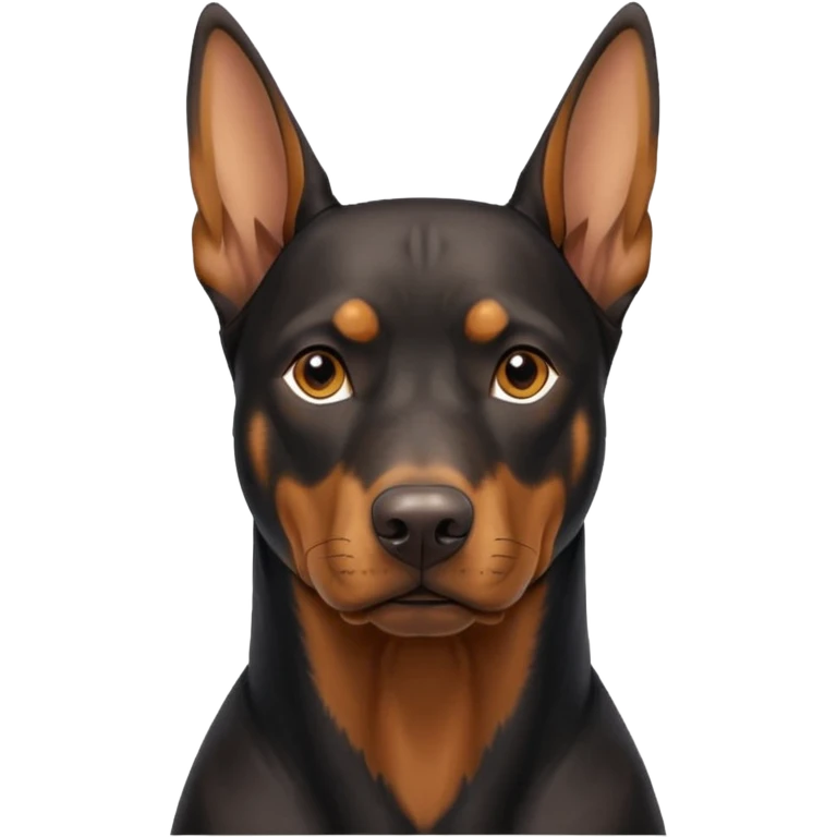 Dobermann Natural ears emoji