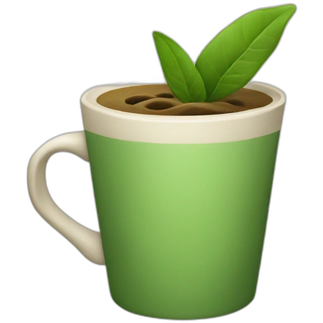 Green coffee emoji