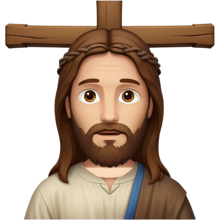 Jesus Christ on cross  emoji