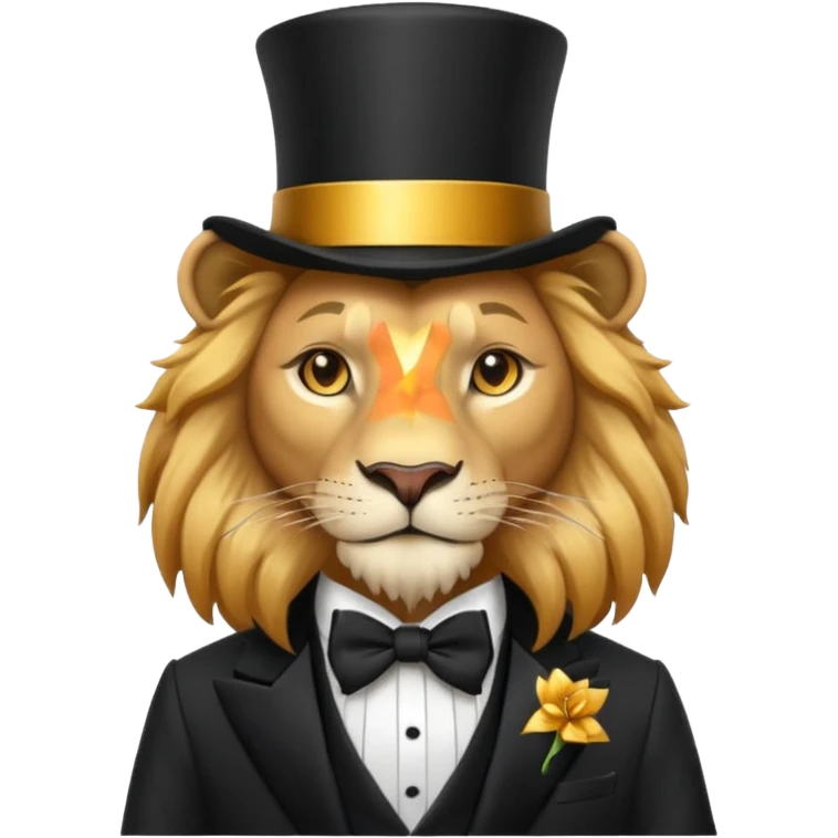 Magician lion emoji