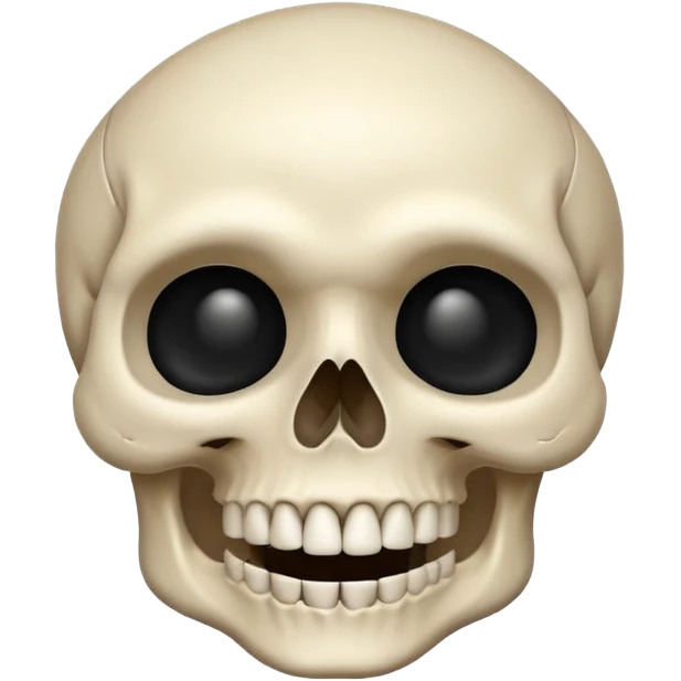 Skull emoji pointing right emoji