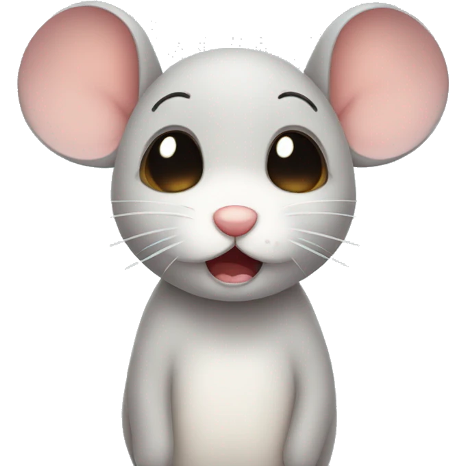 Cute mouse crying in tears emoji