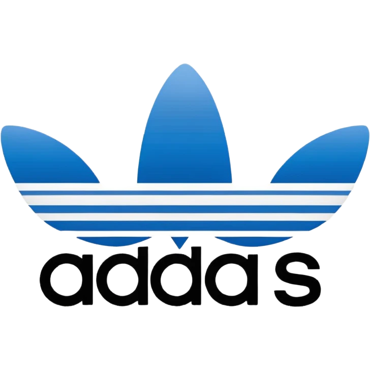 Adidas logo white three lines emoji