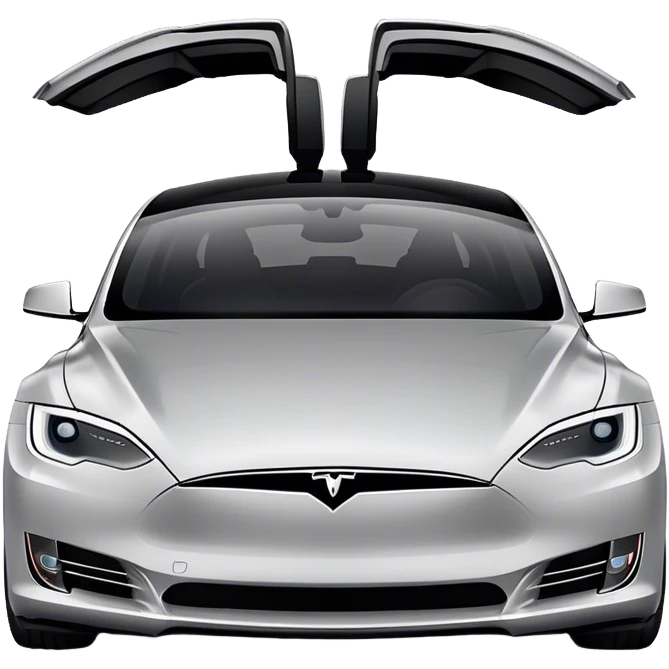 Tesla Model S - Tesla (Model Year: 2022) (Iconic colour: Silver) emoji