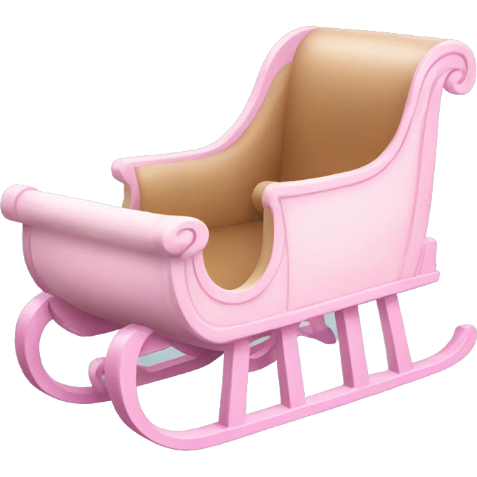 light pink sleigh emoji