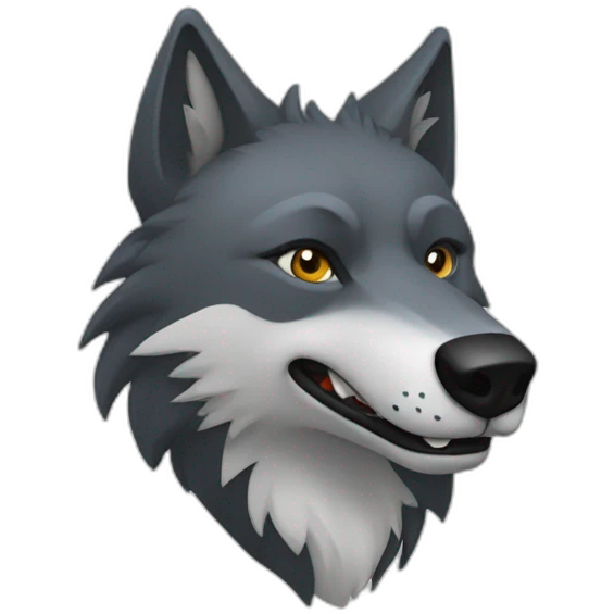 Un Loup + un corbeau emoji