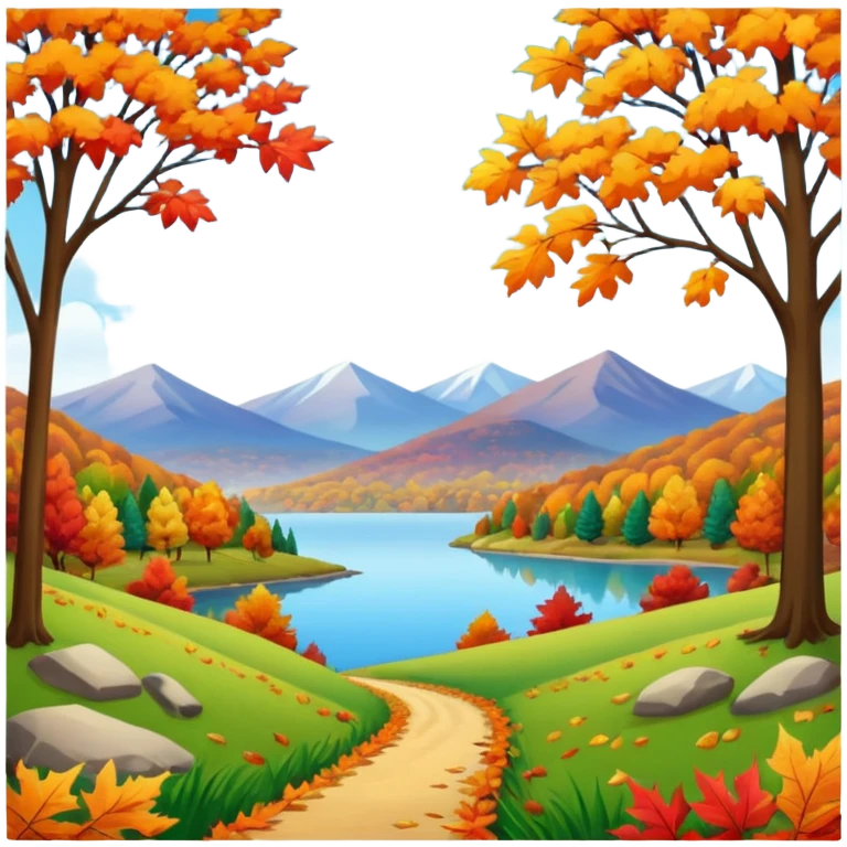 fall landscape emoji