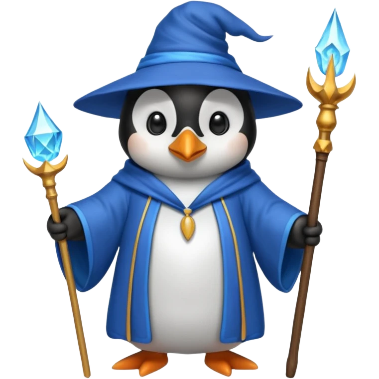 Penguin Wizard emoji