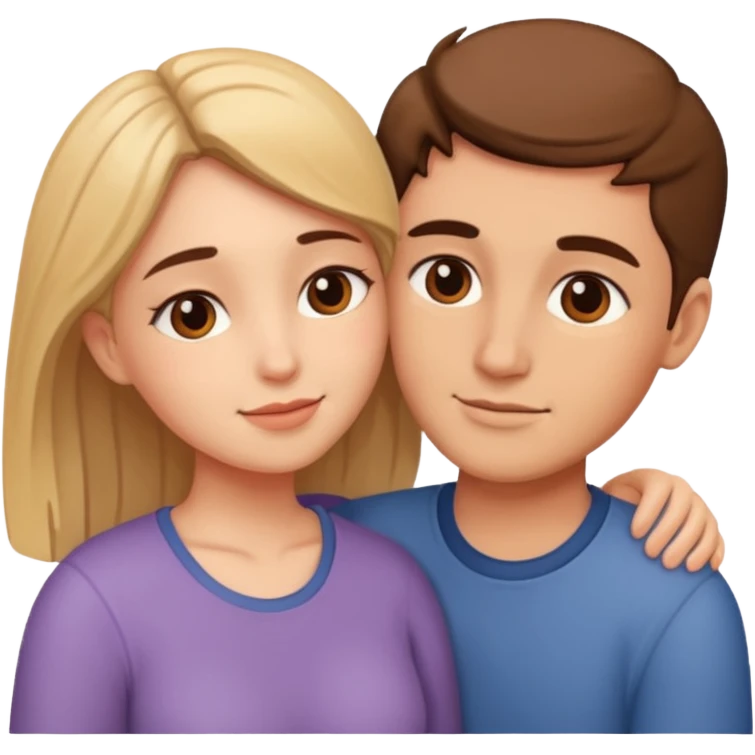 Moment intime entre amoureux emoji