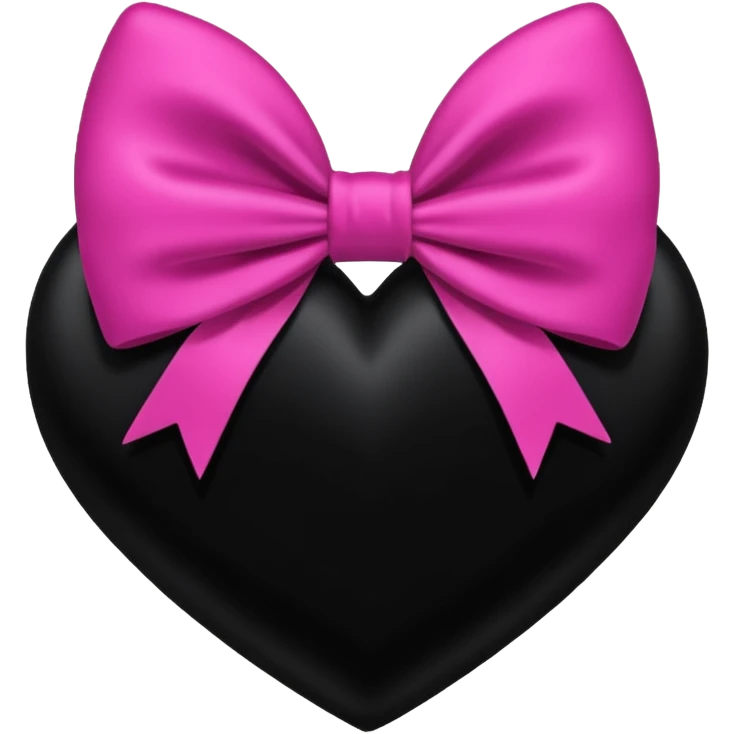 heart with a velvet bow, emo emoji