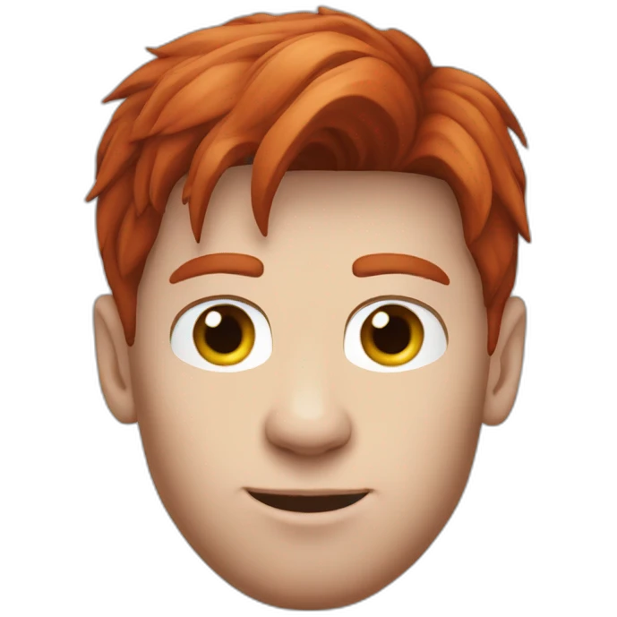 Leo messi red hair emoji
