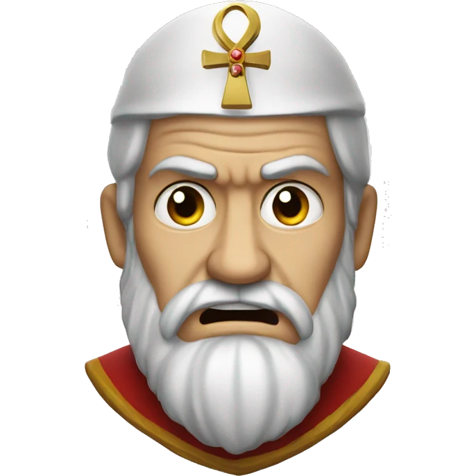 The Saint Nicolas angry emoji