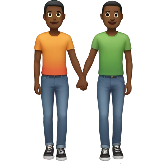 gay couple holding hands emoji