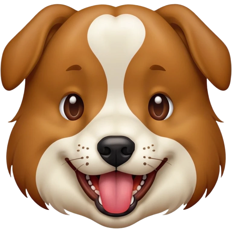 Overheated dog emoji
