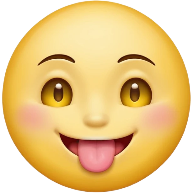 original emoji look yellow circle with one eye closed tongue out  emoji