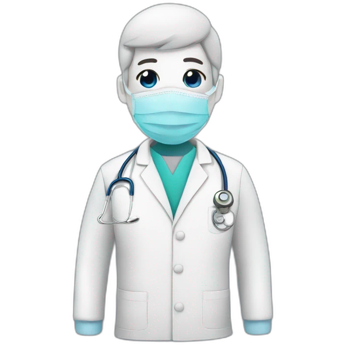Médico con ropa de trabajo emoji