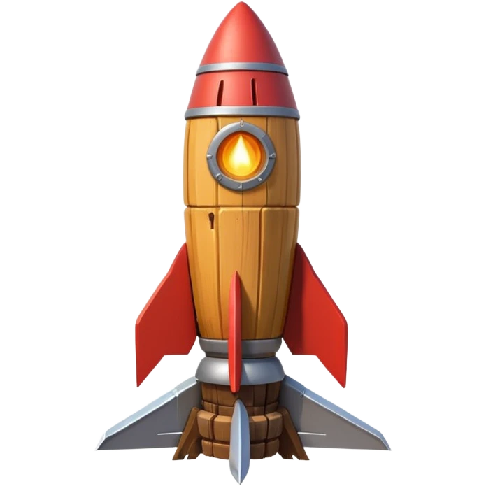 A Rocket Made Of Wood And Scrap Metal In A Clash Of Clans Aesthetic emoji