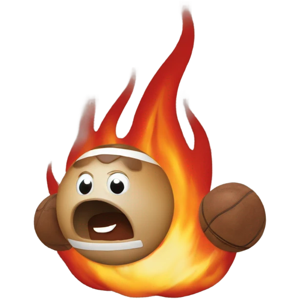Buckeye on fire  emoji