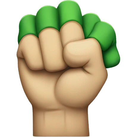 The green fist


 emoji
