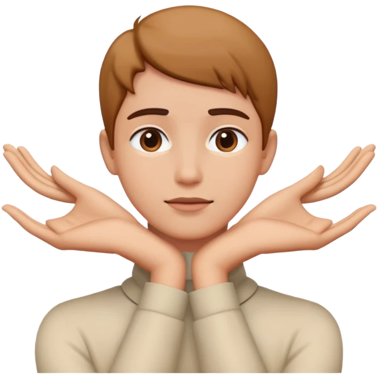 person with hands around their neck  emoji