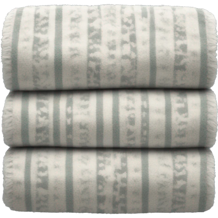 Winter blanket folded  emoji