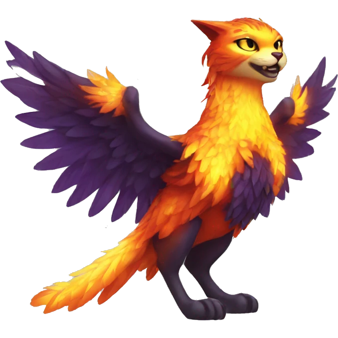 cat phoenix rising emoji