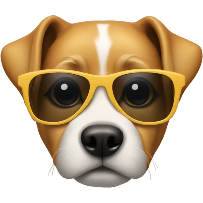 Dog wearing sunglasses  emoji
