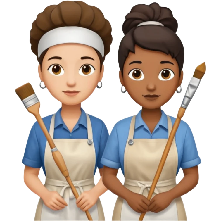 Restorers with Brushes emoji