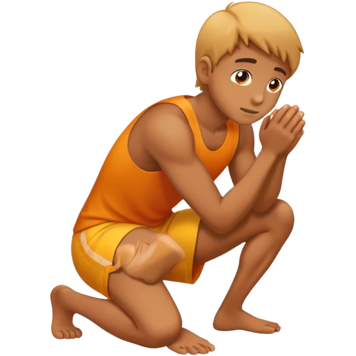 On hands and knees emoji