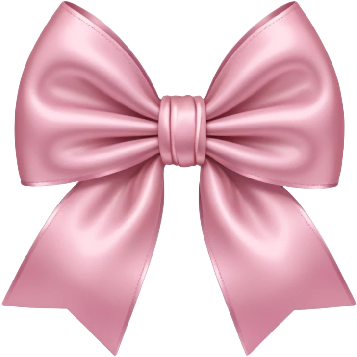 Light pink satin bow emoji