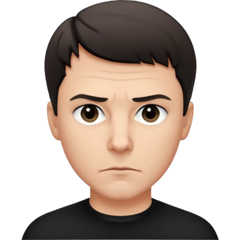 Christoph Schneider, determined face, short hair, black clothing emoji