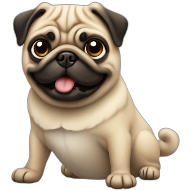 pug anniversary emoji
