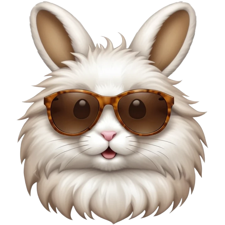 Bunny running with sunglasses emoji