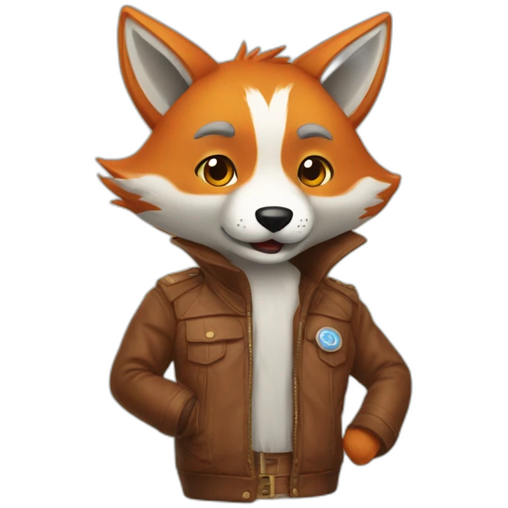 Un renard qui fais du sket emoji