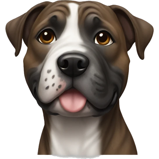 Brindle staffy emoji