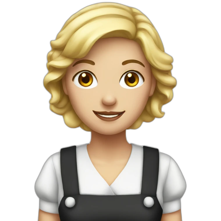 White woman maid emoji
