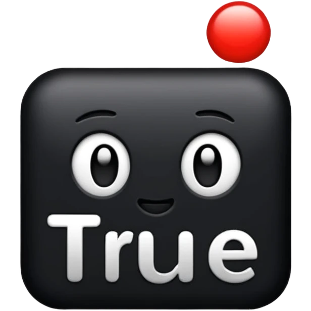 The word “true” emoji