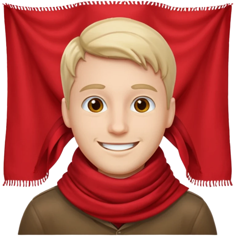 a man with red scarf  emoji