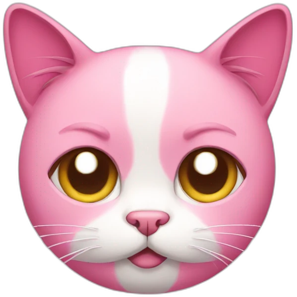 pink cat sad emoji