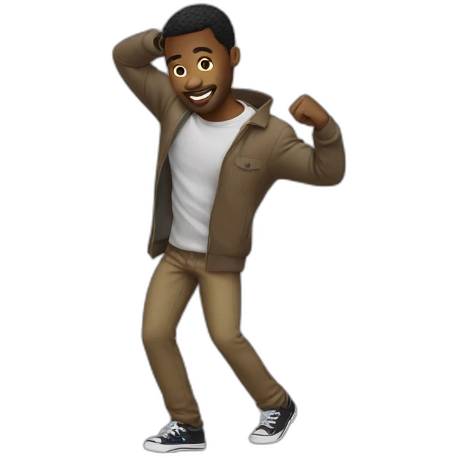 black man twerking emoji