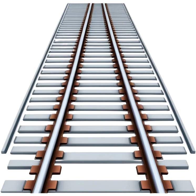 Train Tracks top view  emoji