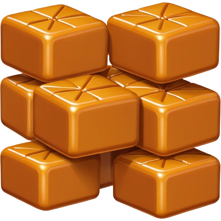 Salted carmel candy blocks emoji