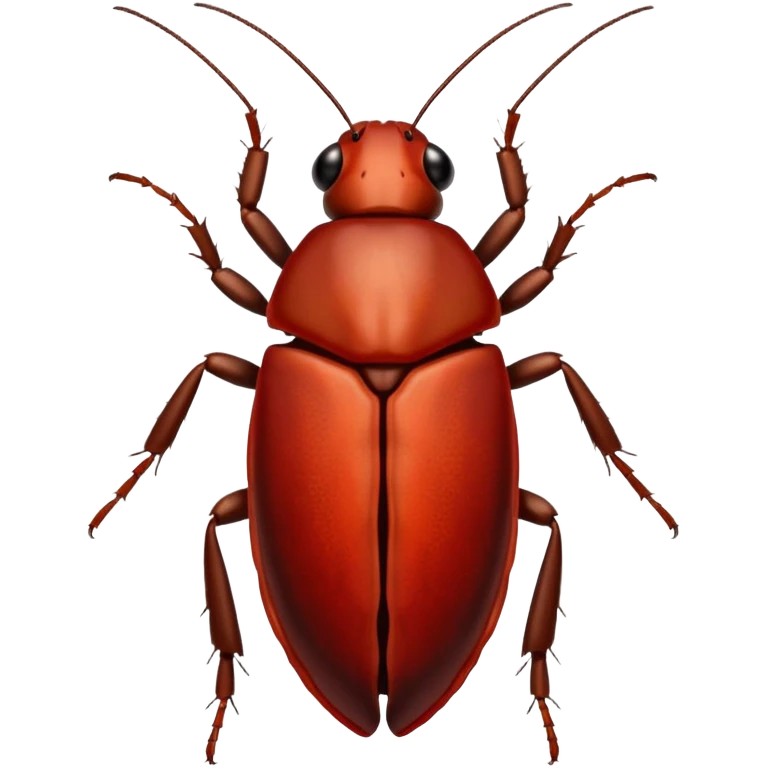 cockroach with "RED" written on its back emoji