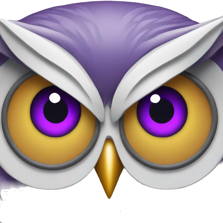 Owl coin with purple eyes  emoji